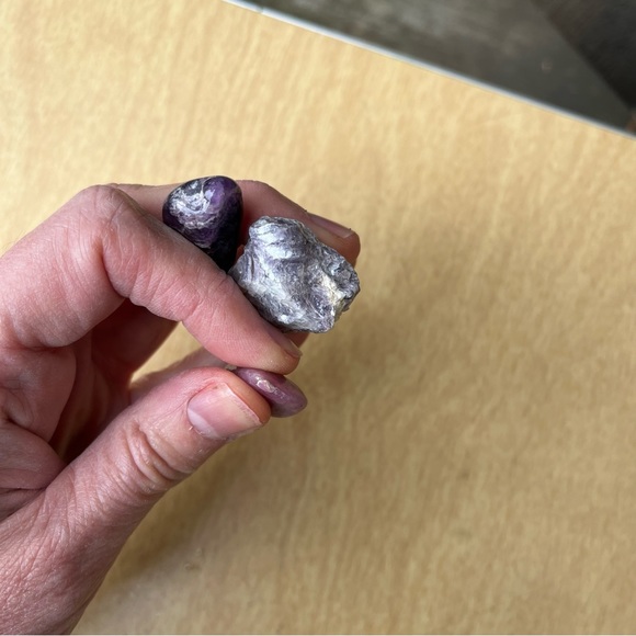 Lepidolite / Mica Crystal Set of 3 - Picture 4 of 14